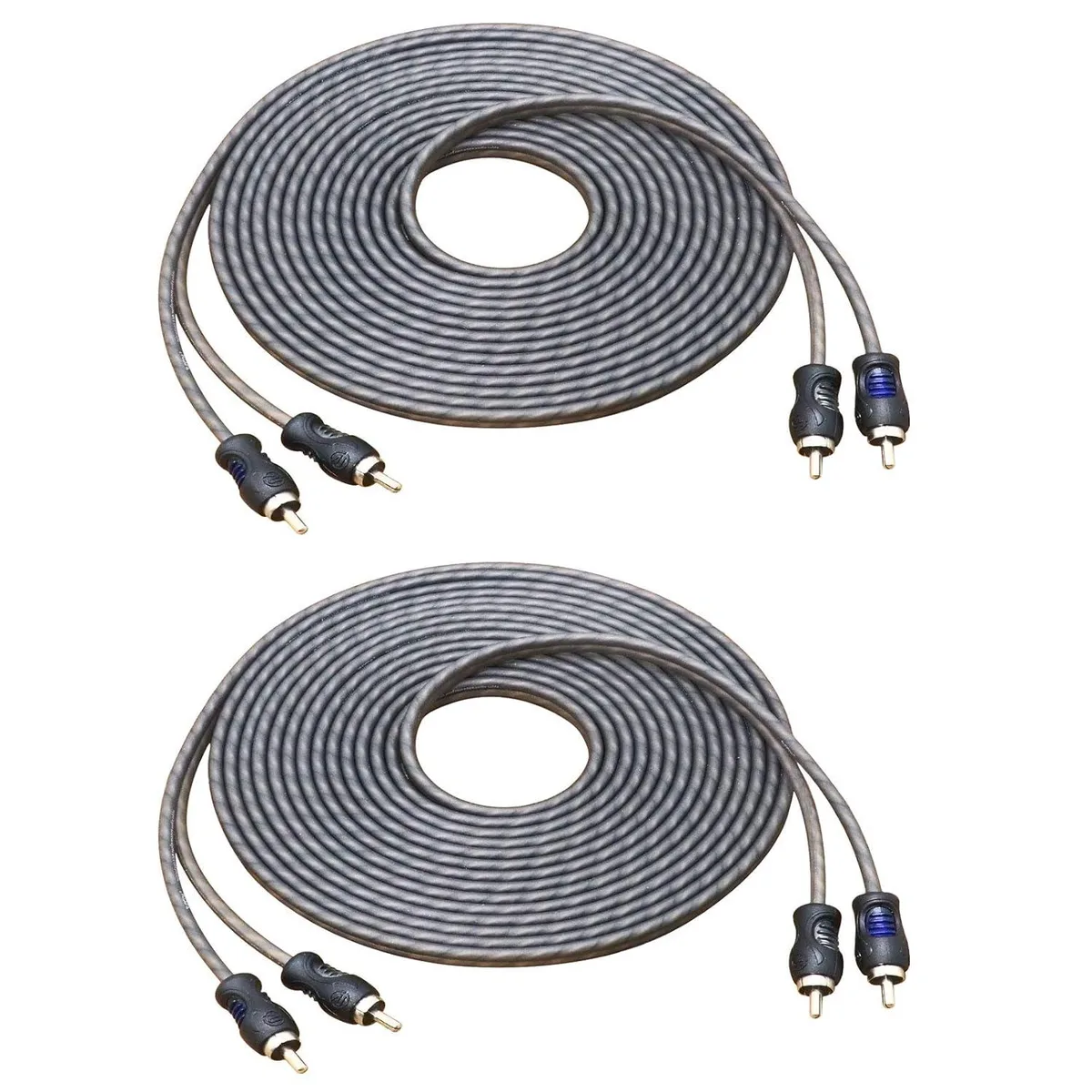 PISKEKAT PISKEKAT 17ft 2-Channel RCA Audio Cable 2 Pack — product photo