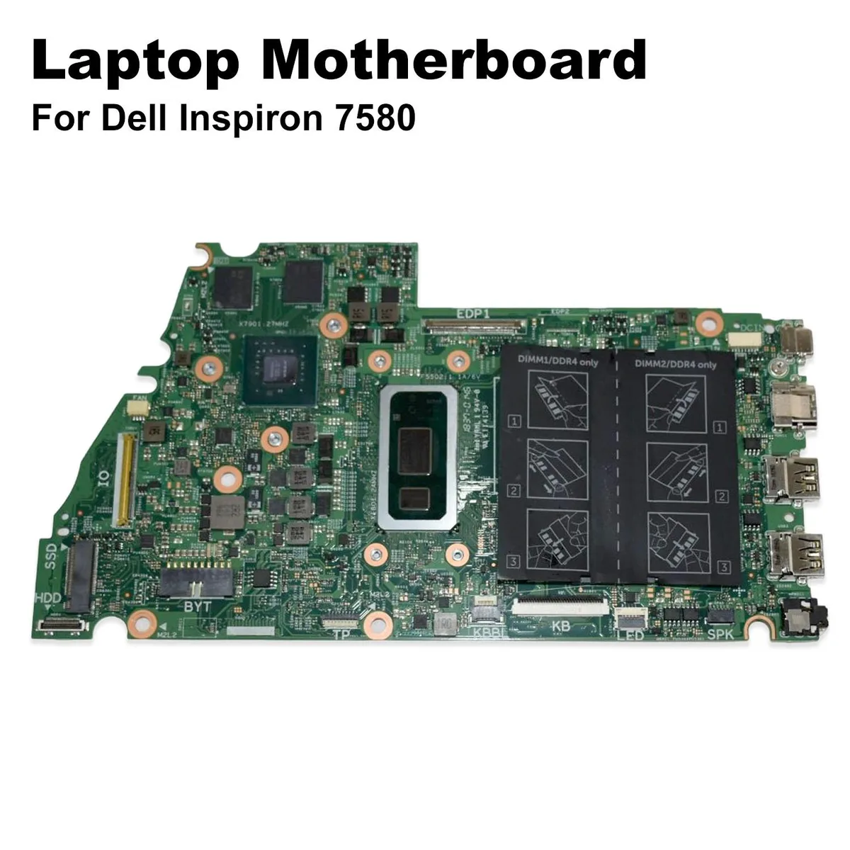 DELL DELL Inspiron 7580 Motherboard i7-8565U 5GC1K laptop replacement part — product photo