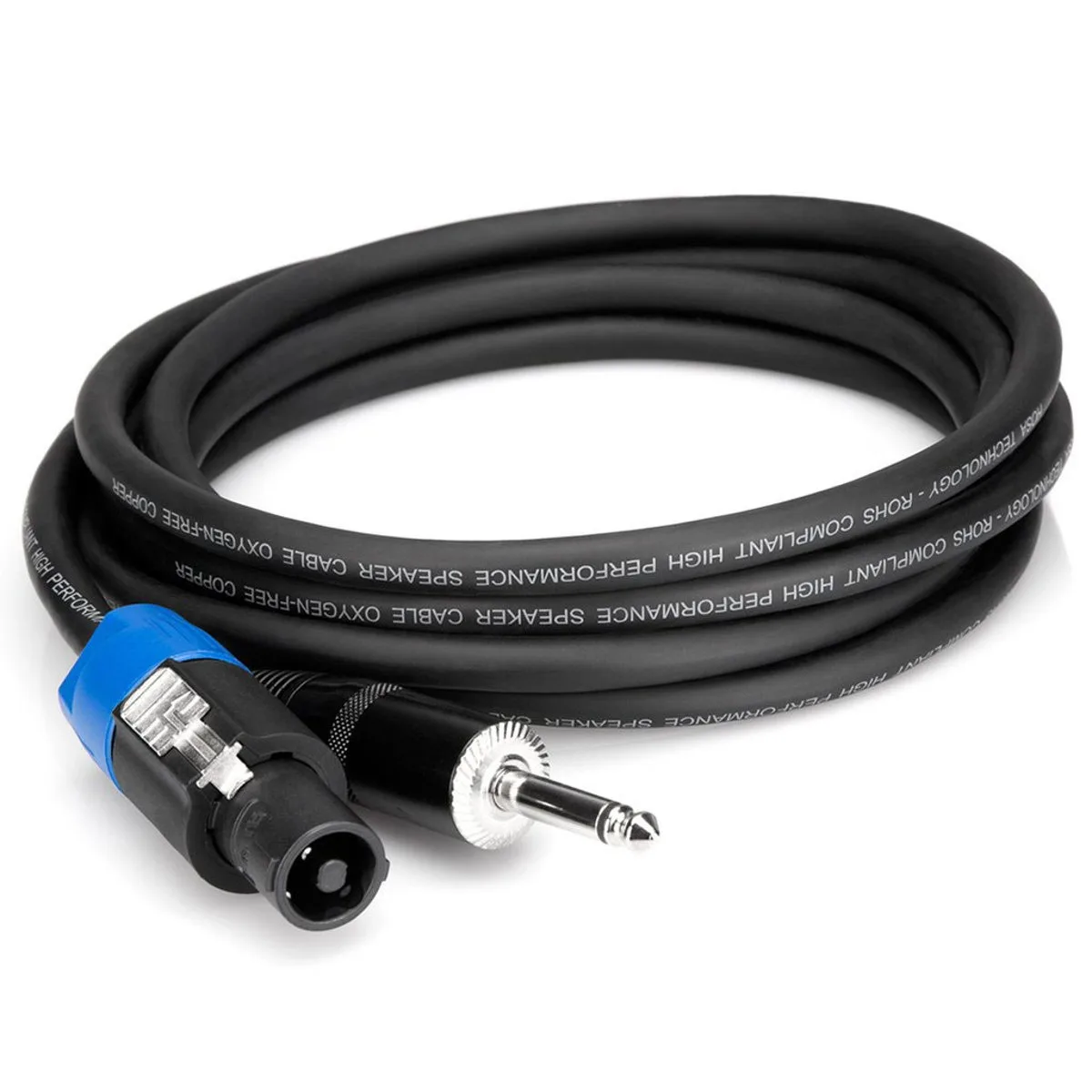 Hosa Technology Hosa Technology speaker wire Neutrik Speakon to 1/4" phone male 20' 14 AWG 2-conductor — product photo