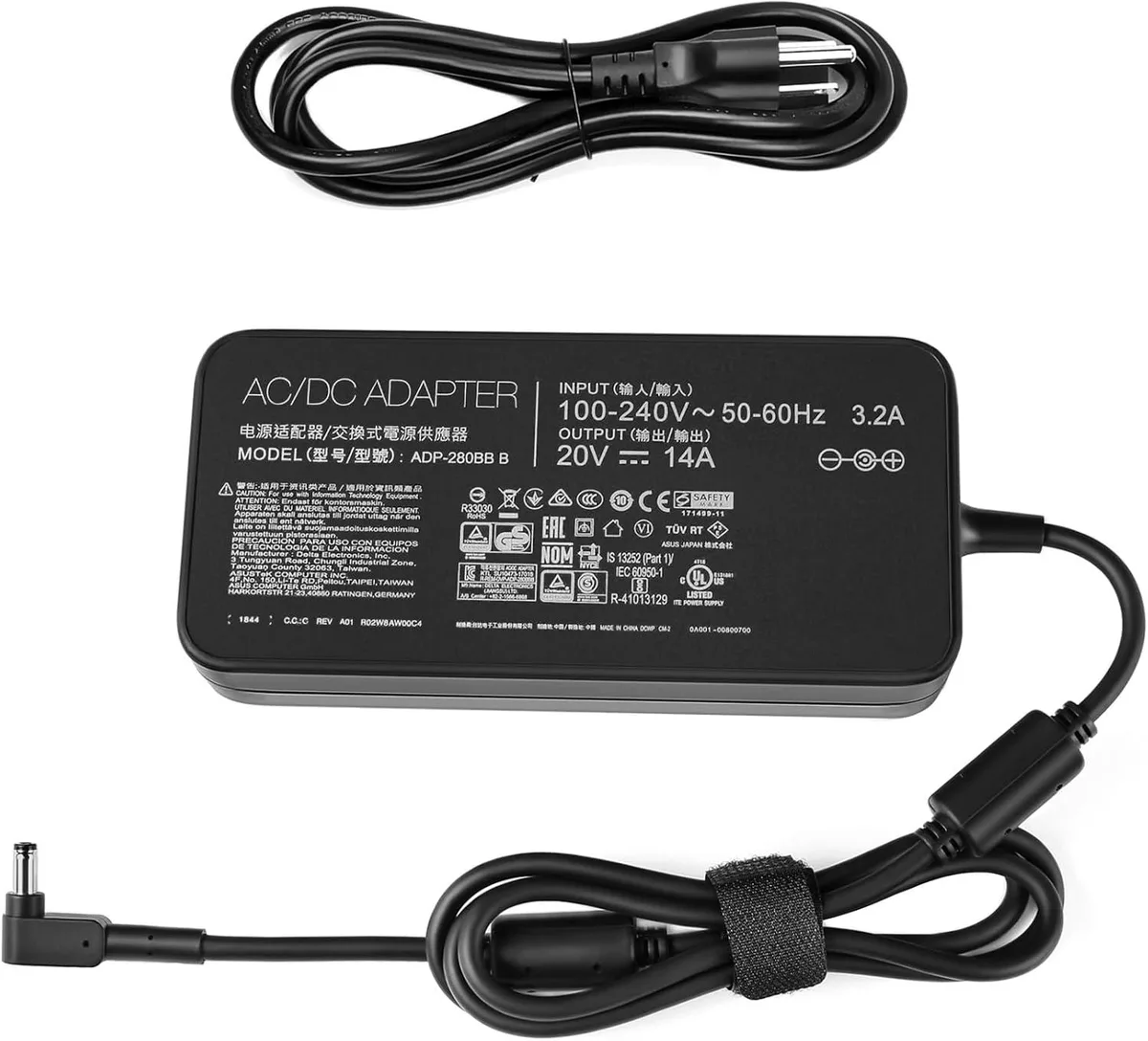 EVESKY EVESKY 280W 19.5V/20V AC Adapter for Acer Predator Helios 300 &amp; Nitro 5/16 — product photo