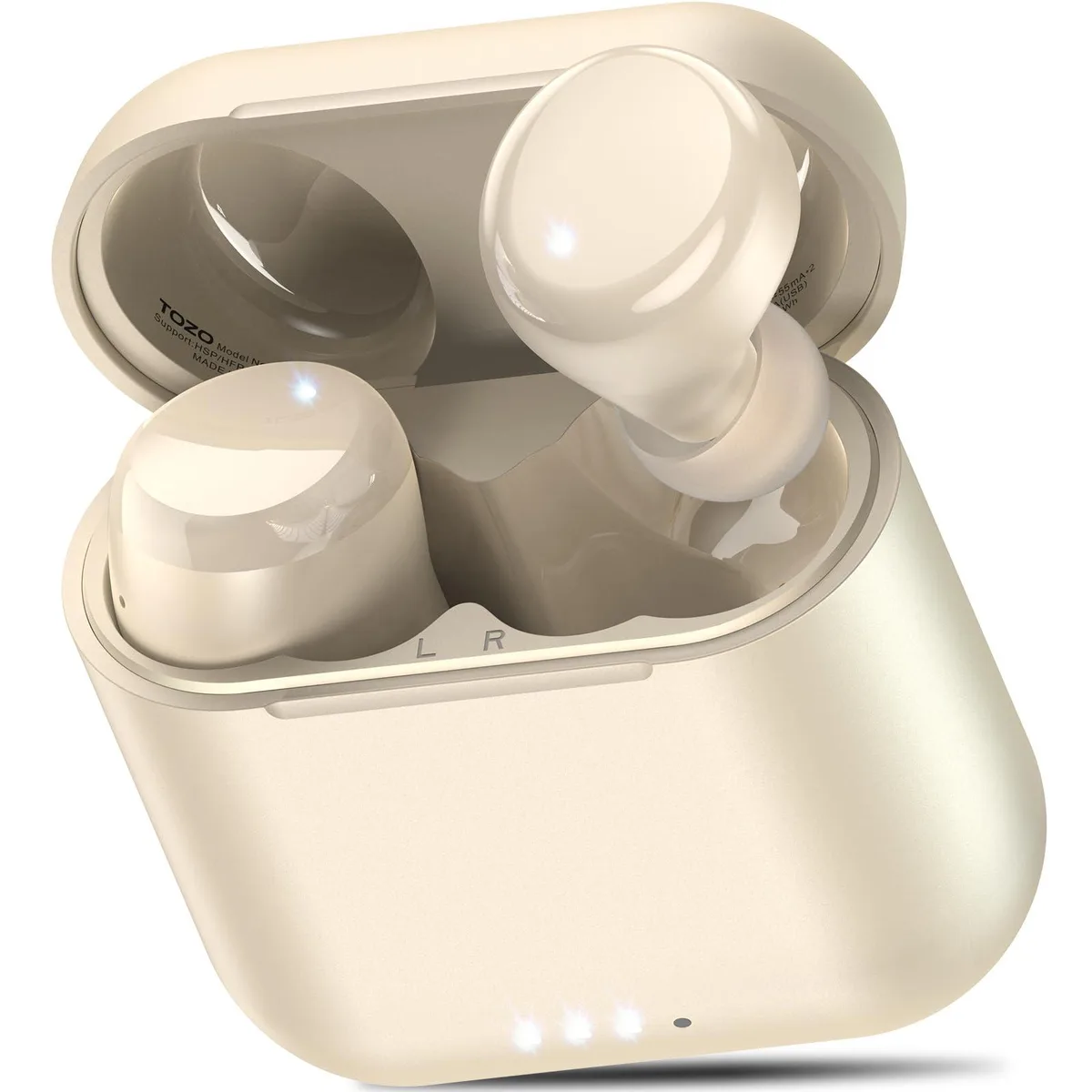 TOZO Store TOZO T6 Mini Wireless Earbuds Bluetooth 5.3 Matte Champagne — product photo