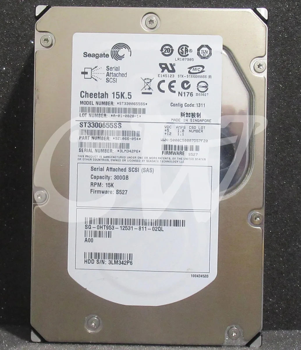 DELL DELL HT953 ST3300655SS 300GB 15000RPM 3.5in SAS internal hard drive — product photo