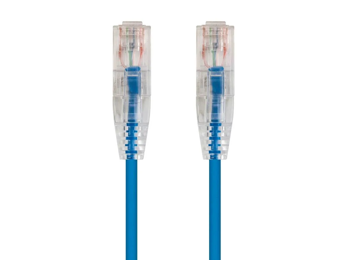 Monoprice Inc. Monoprice Inc. 134621 network ethernet cable 25 ft Blue 28AWG SlimRun Cat6 — product photo