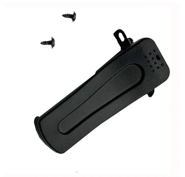 Small black plastic belt clip for M1A2 shot timer