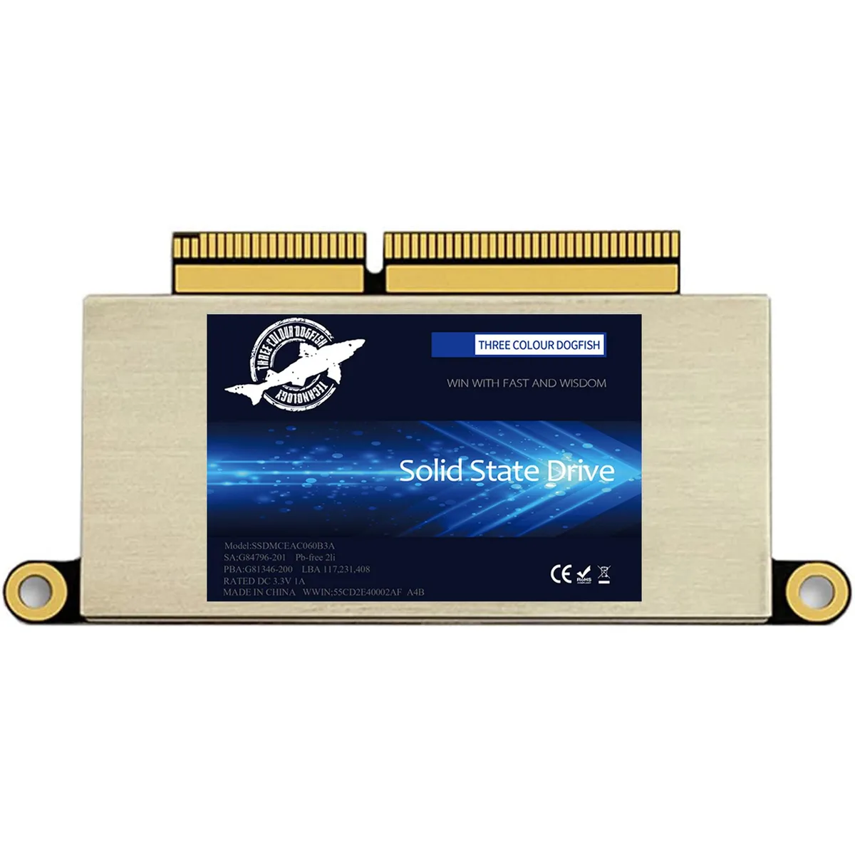 THREE COLOUR DOGFISH THREE COLOUR DOGFISH A1708 256GB internal SSD — product photo