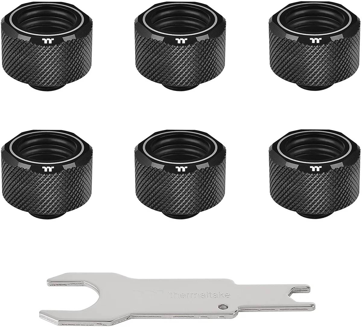 Thermaltake Thermaltake CL-W260-CU00BL-A Compression Fitting Kit Black — product photo