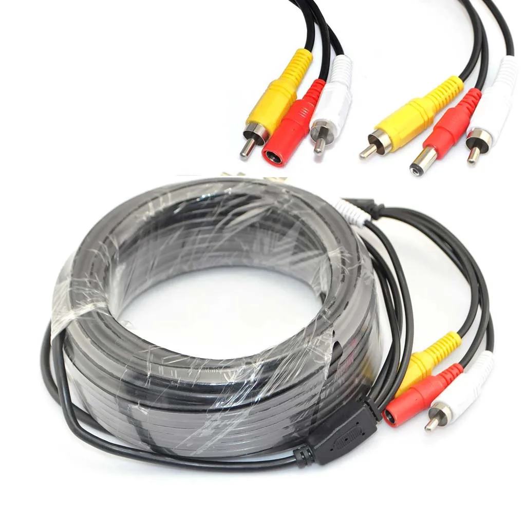 iKKEGOL iKKEGOL 15M 49ft BNC CCTV Power Video Cable Black — product photo