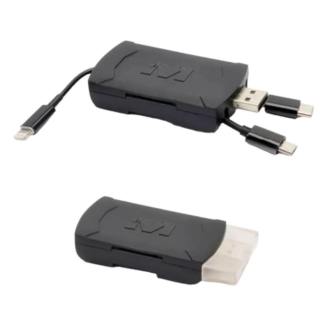 MUDDY MUDDY MUD-QMCR 4-in-1 Card Reader USB-C Black — product photo