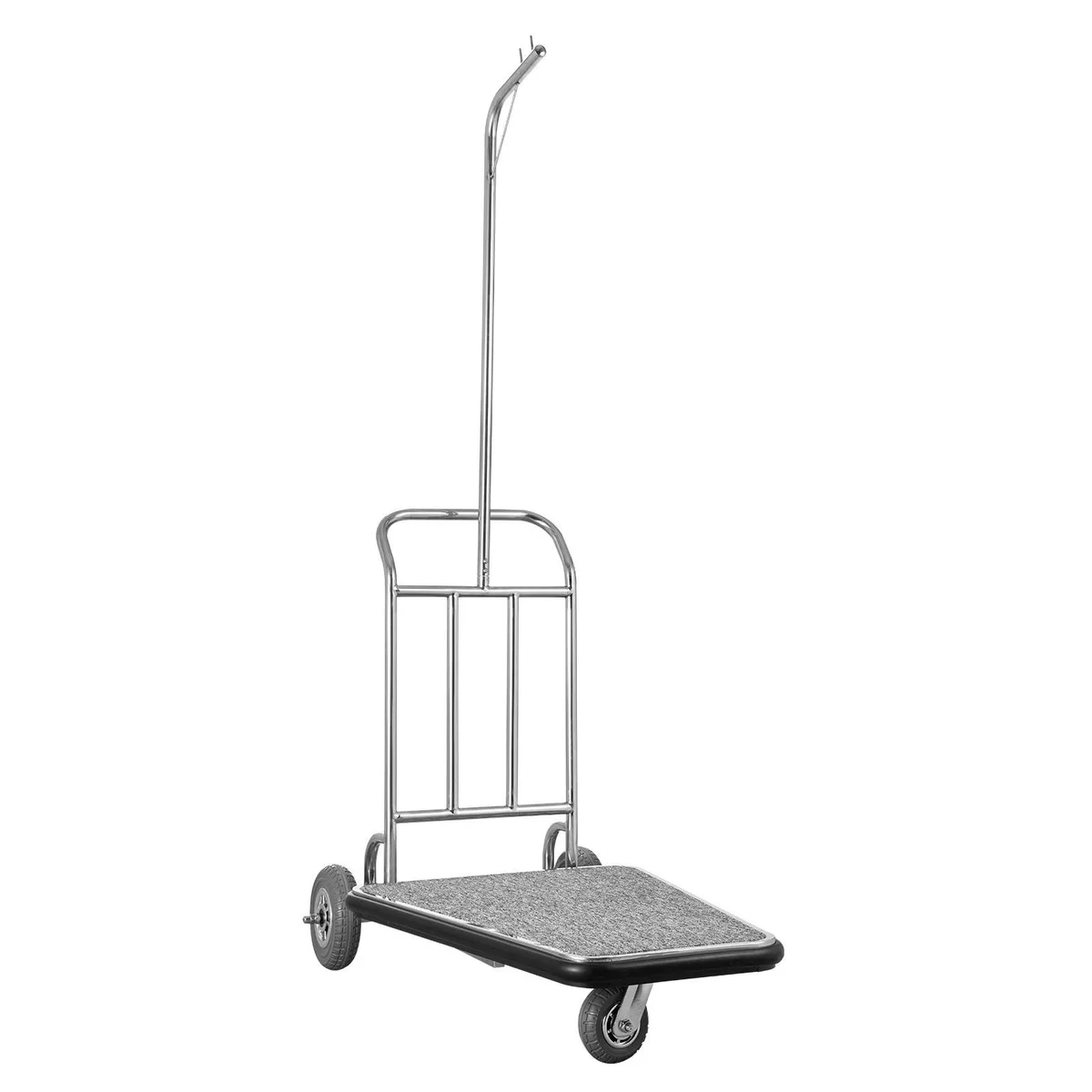 VEVOR VEVOR X-127 3-Wheel Stainless Luggage Cart 660 lbs Silver — product photo