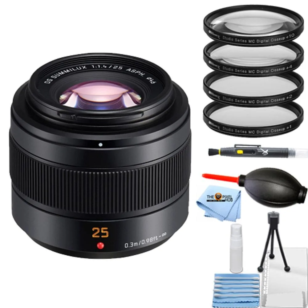 Panasonic Panasonic Leica DG Summilux 25mm f/1.4 II ASPH. Lens + Macro Filter Kit — product photo
