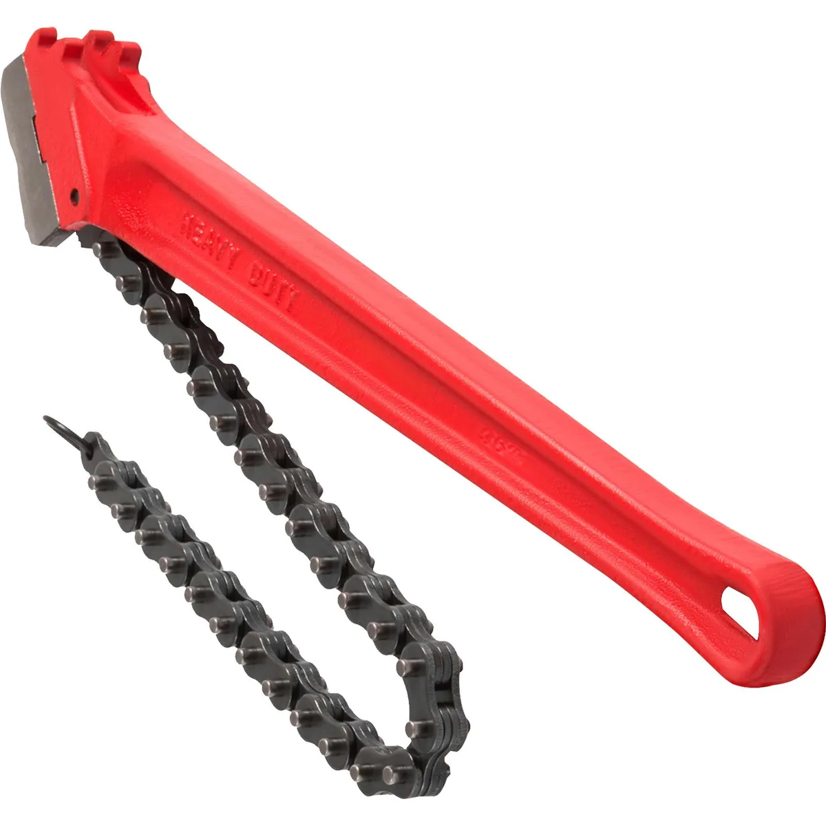 VEVOR VEVOR Chain Pipe Wrench 36 Inch 30 Inch Chain 4-1/2 to 7-1/2 Inch Capacity Red — product photo