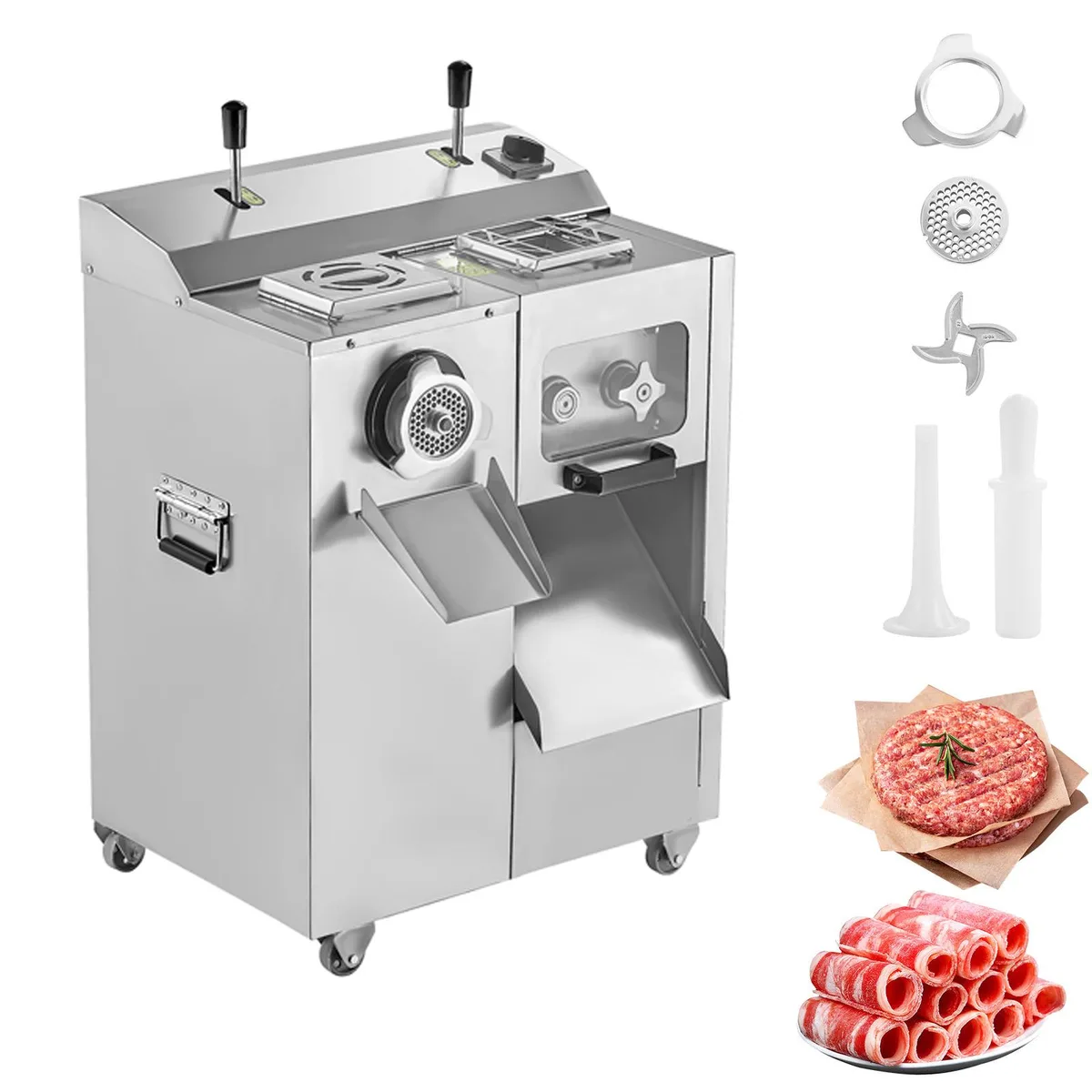 VEVOR VEVOR JQ-7F 14 lbs/min #22 Electric Meat Grinder Slicer Stuffer — product photo
