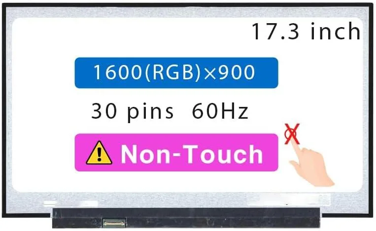 NUOLAISUN NUOLAISUN 17.3" HD+ 1600x900 30 pin laptop screen for ASUS Vivobook M712 — product photo