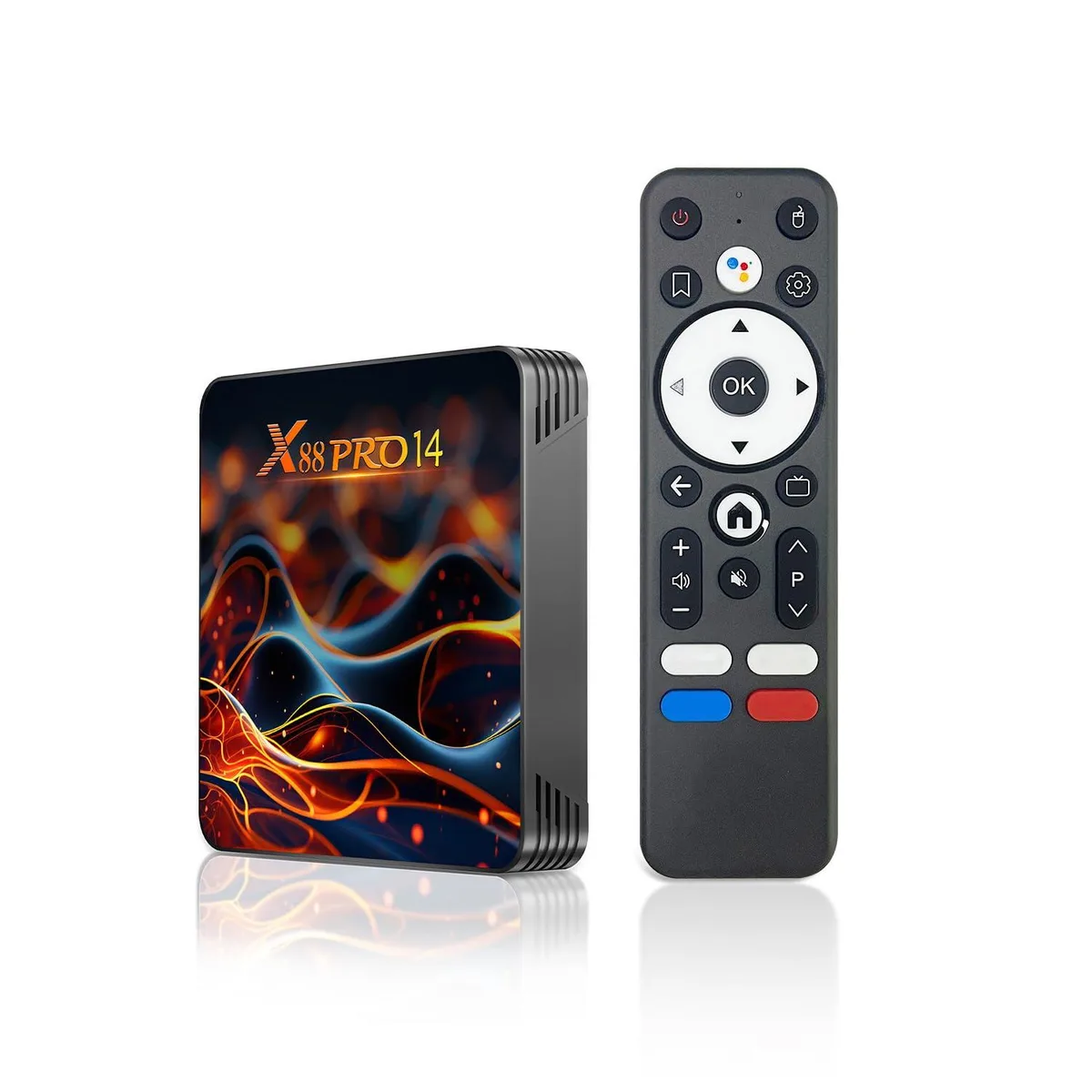  IDEALROYAL Android 14.0 TV Box RK3518 2GB 16GB Wifi6 network media player — product photo