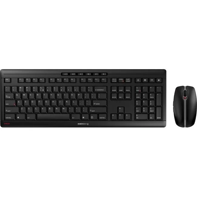Cherry Cherry JD-8500EU-2 Stream Desktop wireless keyboard and mouse combo, 104-key, black — product photo
