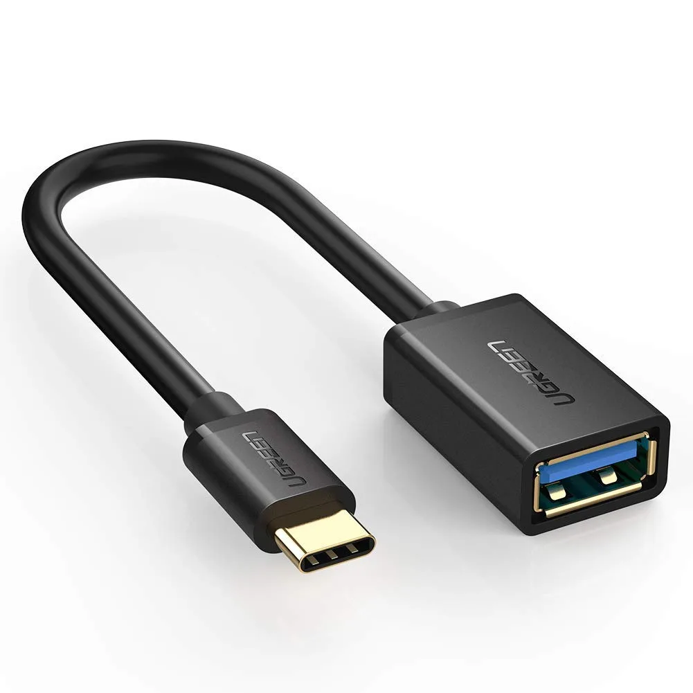 ESTONE ESTONE Type-C Male to USB 3.0 Female Adapter OTG Cable Black — product photo