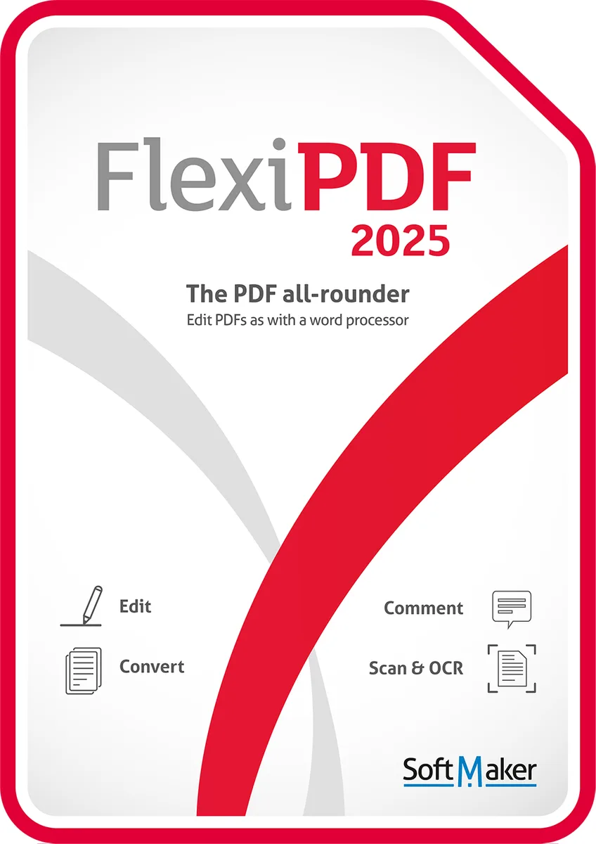 SoftMaker SoftMaker BN-0033-E FlexiPDF 2025 Windows 3-Devices Download — product photo