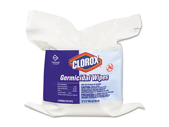 Clorox Clorox 30359 Germicidal Wipes Refill 12 x 12 110 ct cleaning — product photo