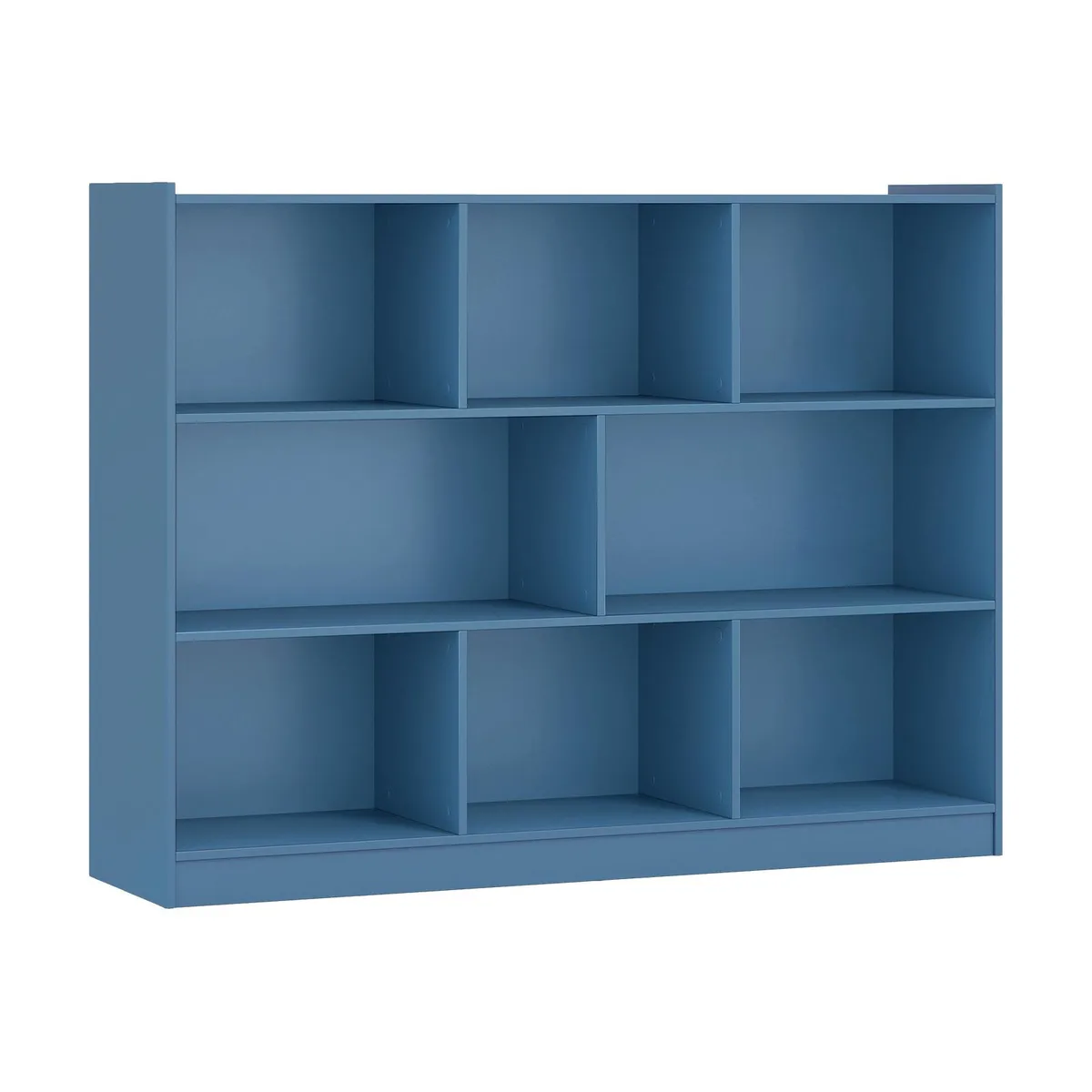 SlickBlue SlickBlue 3-Tier 8-Cube Bookshelf 48x12.5x36.5in Blue — product photo