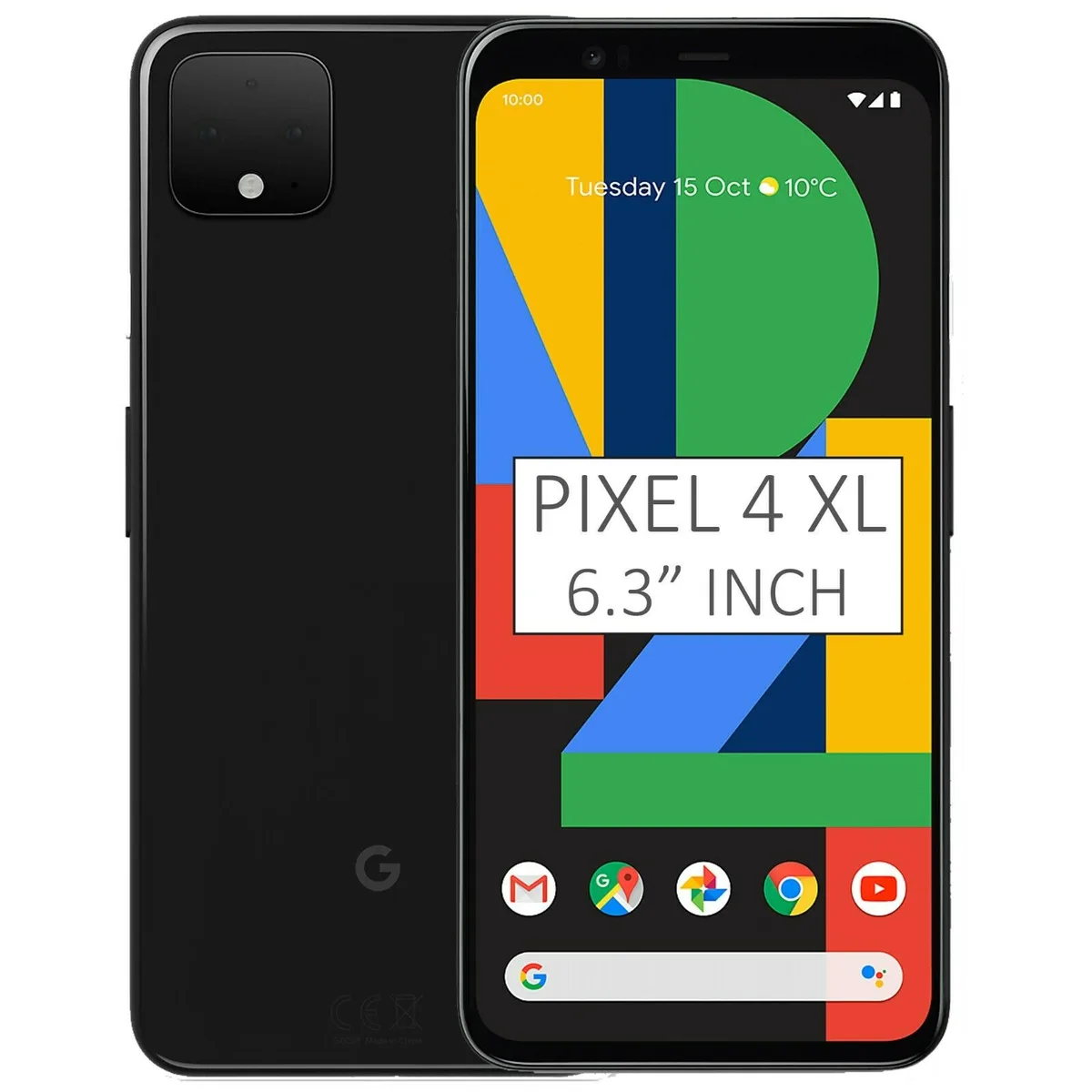 Google Google Pixel 4 XL G020P 64GB 6.3" Black cell phones - unlocked — product photo