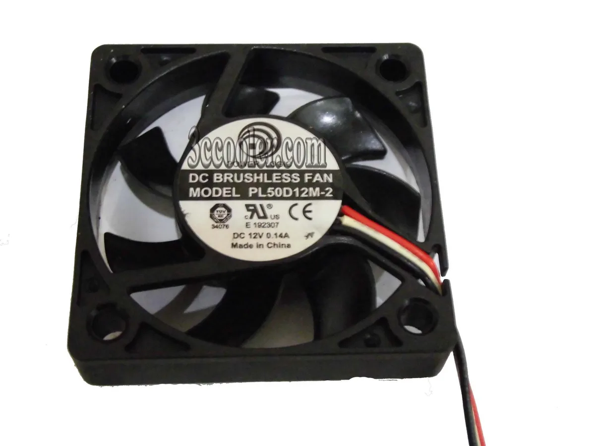 OEM Industries OEM Industries PL50D12M-2 50mm 10mm 12V .14A 3-pin CPU cooler — product photo