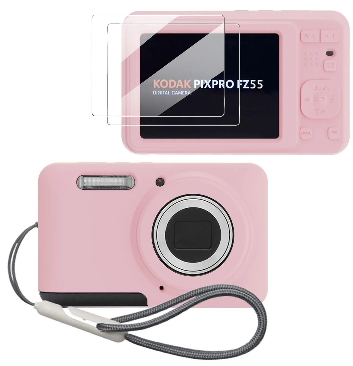  Tedubax Silicone Case for KODAK PIXPRO FZ55 - pink — product photo
