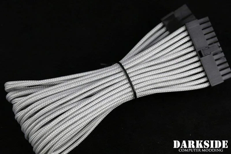 Darkside Computer Modding Darkside Computer Modding 24-Pin ATX 12in 30cm HSL Single Braid Extension Cable Titanium Gray DS-0699 — product photo