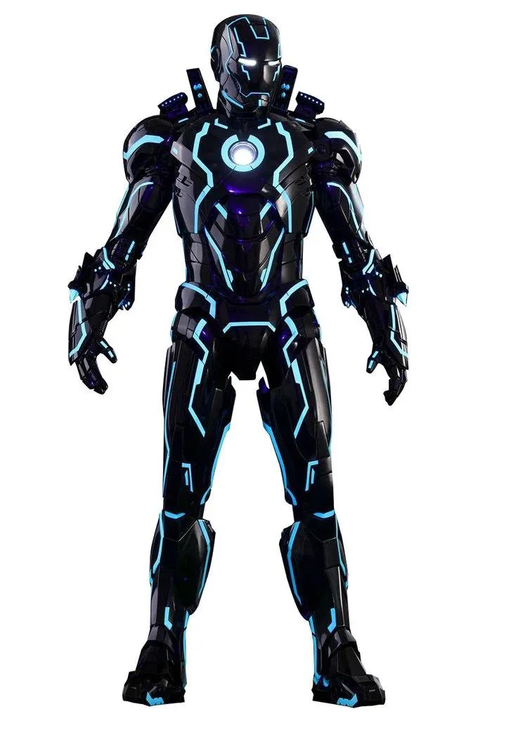 Hot Toys Hot Toys MMS485D24 Neon Tech Iron Man Mark IV action figure — product photo