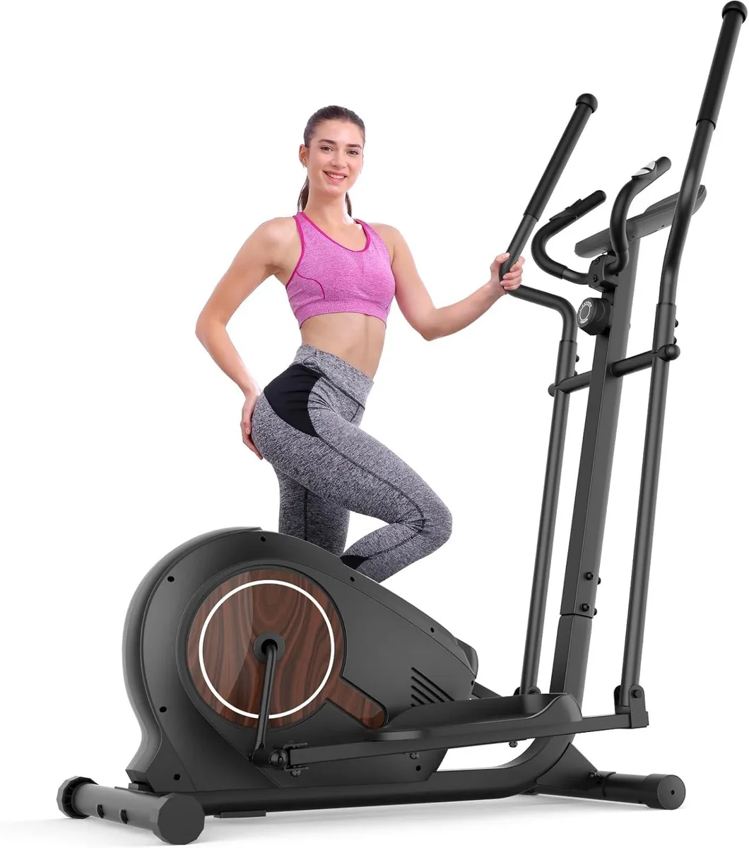 TAURKENAM elliptical trainer, 16 inch stride, 14 resistance levels, 500 lbs capacity