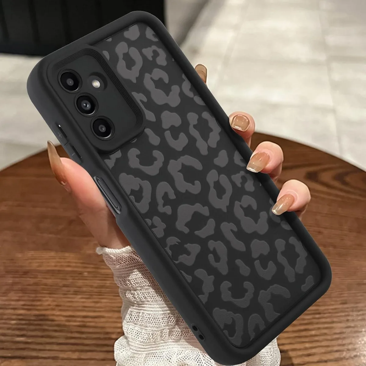 TAURKENAM TAURKENAM Samsung Galaxy S20 FE Case Cheetah Print 6.5 Inch Black — product photo