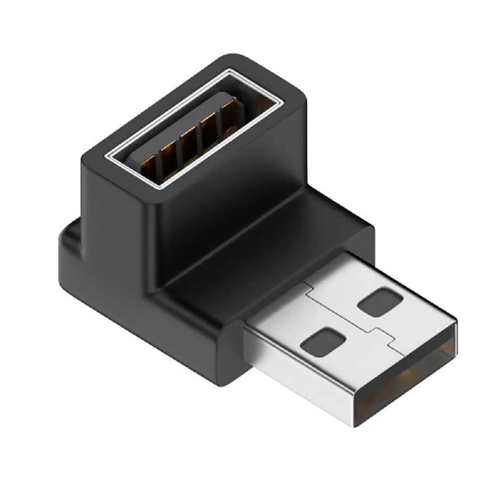 LORDWORLD LORDWORLD 90 Degree Down Angled USB 3.0 Male to Female Adapter 10Gbps — product photo
