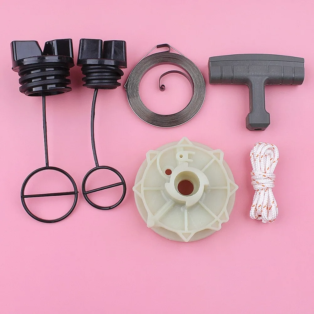 LAHDEK LAHDEK Recoil Starter Pulley Spring Handle Grip Rope Fuel Oil Tank Cap for Partner 350 351 Chainsaw — product photo