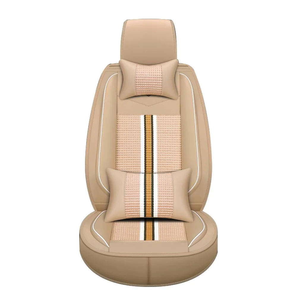 muchkey muchkey Car Seat Covers 5 Seats PU Leather Beige — product photo