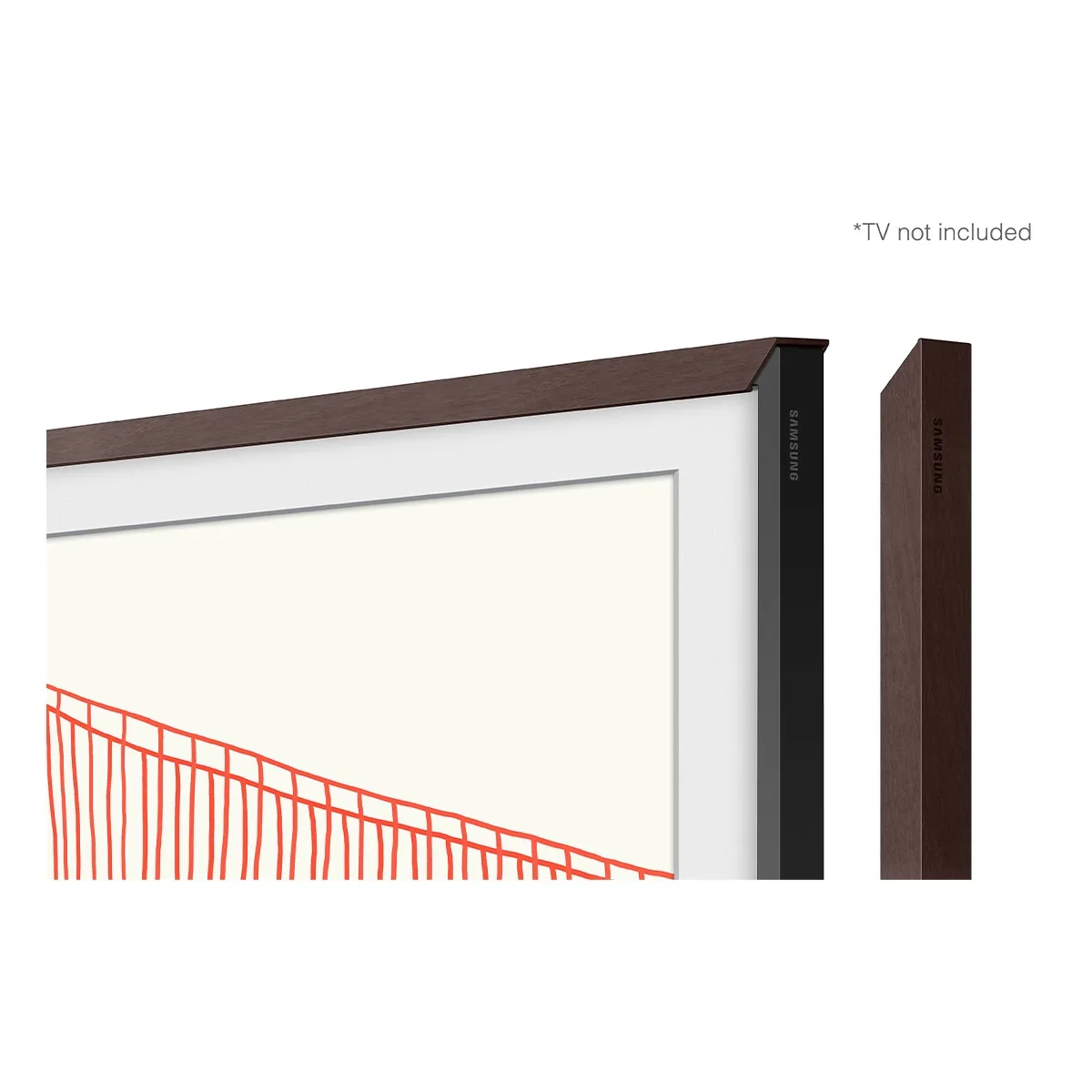 SAMSUNG SAMSUNG VG-SCFA75BWBZA Modern Brown Bezel for 75" The Frame TV Accessory — product photo