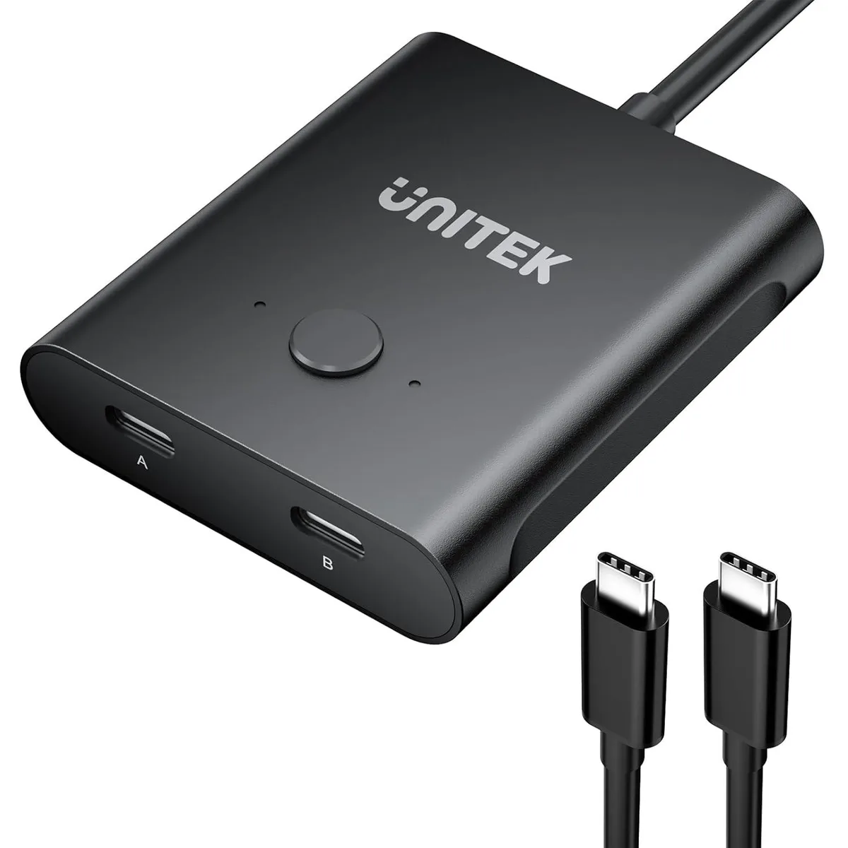 GCROWN GCROWN Bi-Directional USB-C KVM Switch 100W 8K@60Hz 10Gbps Black — product photo