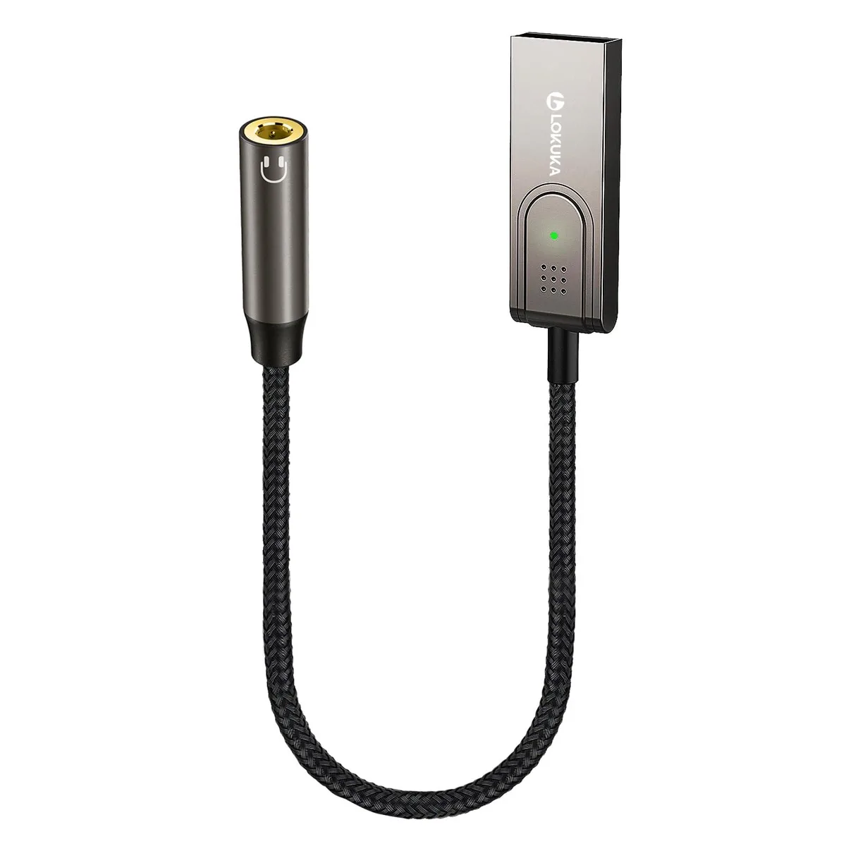  Scosche LUSB351F-20B Bluetooth 5.3 to Aux Adapter Brown — product photo