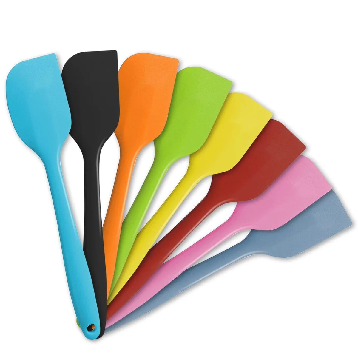  LAPXSNZD 8-Piece Heat Resistant Silicone Spatula Set — product photo