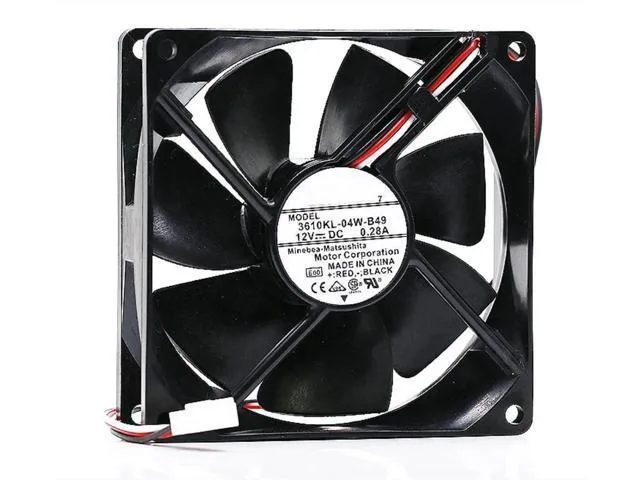 TSUJ TSUJ 3610KL-04W-B49 12VDC 0.28A 3.36W 92x92x25mm 3-Wire Cooling Fan 2 in 1 accessory — product photo