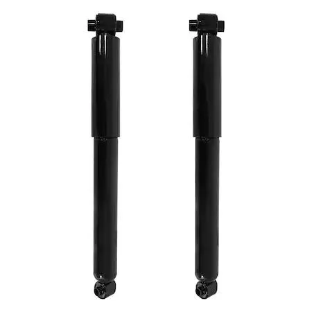 Pair of silver rear shock absorbers for Nissan Rogue