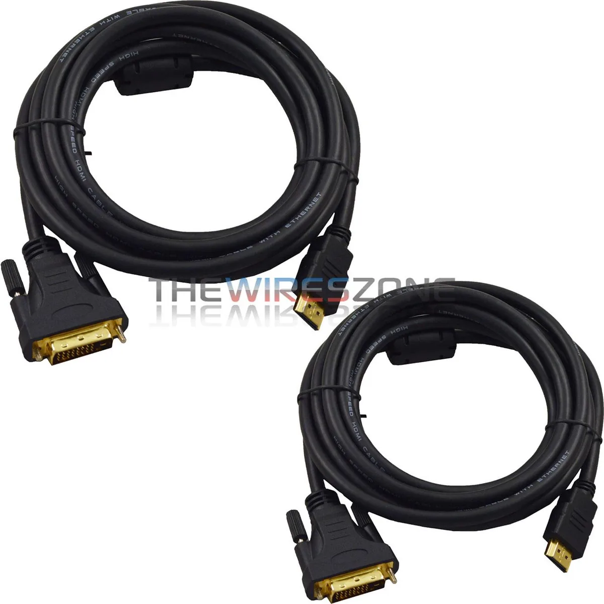 ConnectGear ConnectGear HDMI to DVI Gold Adapter Cable 14ft 2-pack — product photo