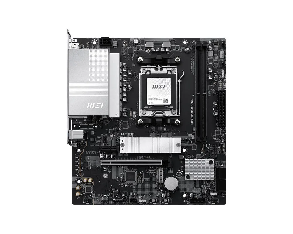 MSI MSI PRO B850M-B GEN4 AMD motherboard — product photo