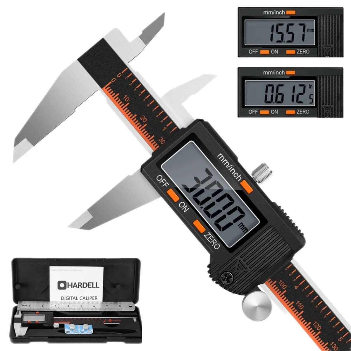  HARDELL 6 Inch Stainless Steel Digital Caliper — product photo