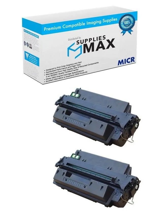 SuppliesMax SuppliesMax HP Q2610D-MICR MICR Toner Cartridge 2 Pack 6000 Pages — product photo