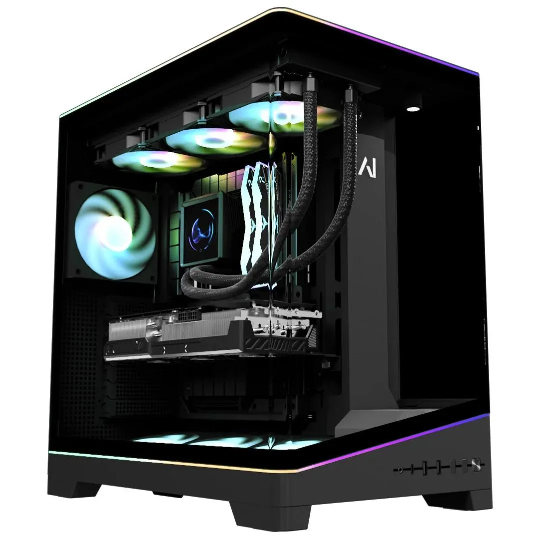 Andromeda Insights Andromeda Insights Elite 50 V4 Gaming PC RTX 5070 Ti Ryzen 7 9800X3D 32GB DDR5 2TB NVMe 850W Gold LCD Cooler — product photo