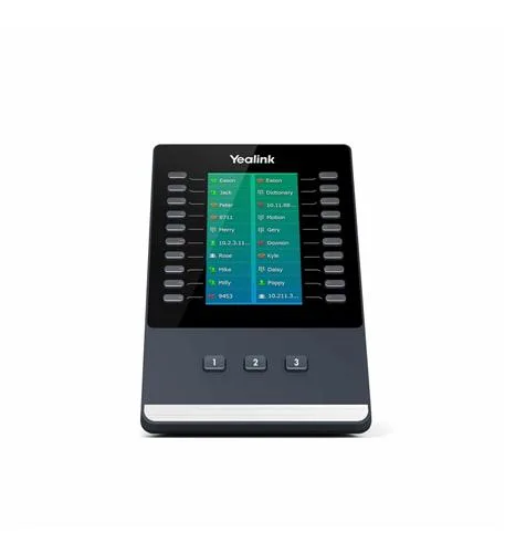 Yealink EXP43 VoIP expansion module with 4.3 inch colour screen and 20 physical keys
