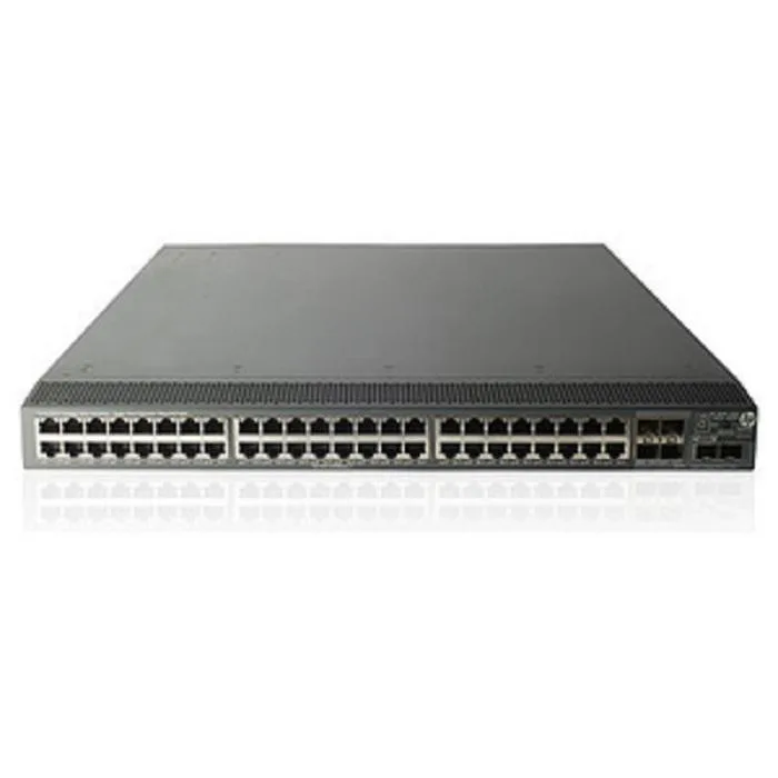 Silver 1U rack-mount network switch with 48 front ports