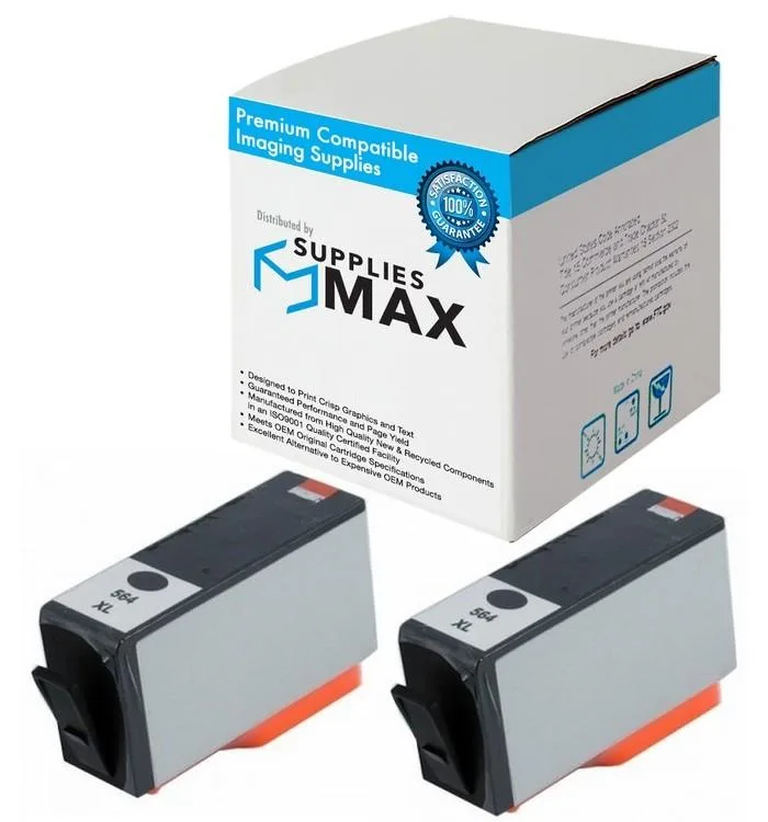SuppliesMax SuppliesMax HP C2P51FN Black Inkjet Cartridge 2-Pack 550 Pages — product photo