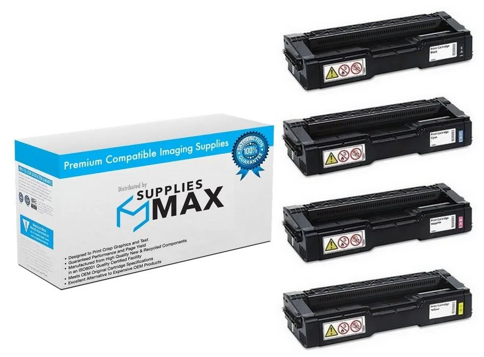 SuppliesMax SuppliesMax SAV40833MP Toner Cartridge Combo Pack BK/C/M/Y — product photo