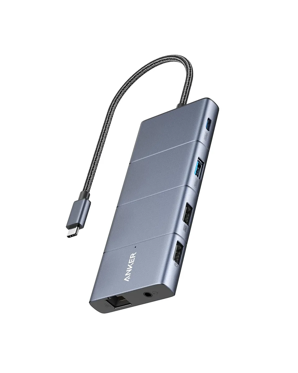 Belkin Anker 565 A8388 11-in-1 Docking Station Dual Monitor 10 Gbps 85W PD Black — product photo