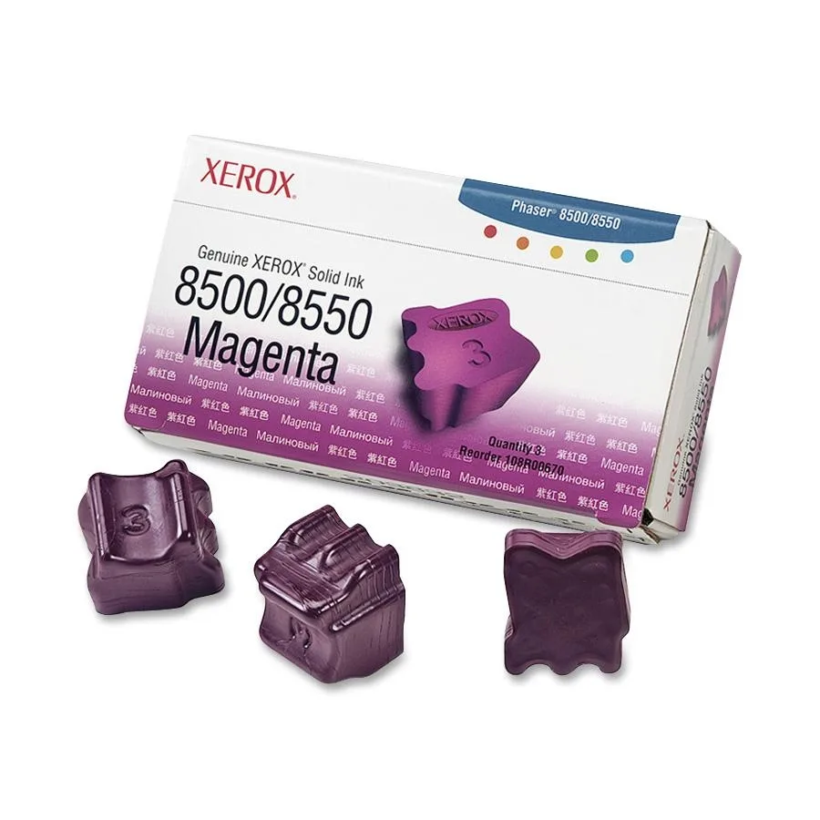 XEROX XEROX 108R00670 Magenta Solid Ink 3 Sticks 3000 Pages — product photo